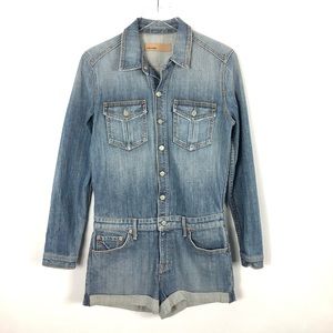 grlfrnd denim jumpsuit